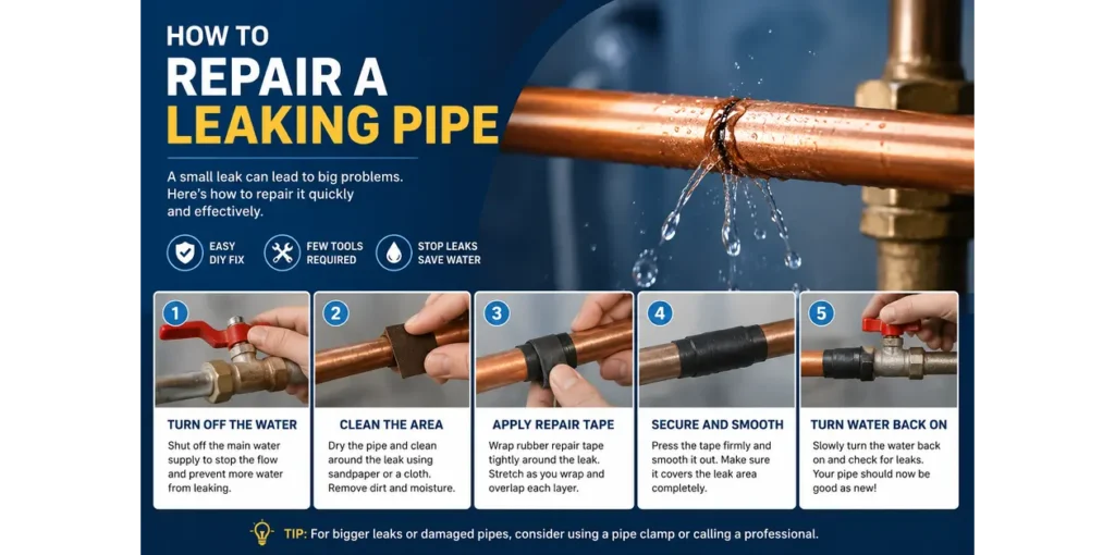 How to Repair a Leaking Pipe: Fixes That Work and When to Call for Help